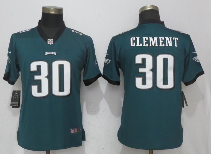 Women Philadelphia Eagles #30 Clement Green Vapor Untouchable Nike Player NFL Jerseys